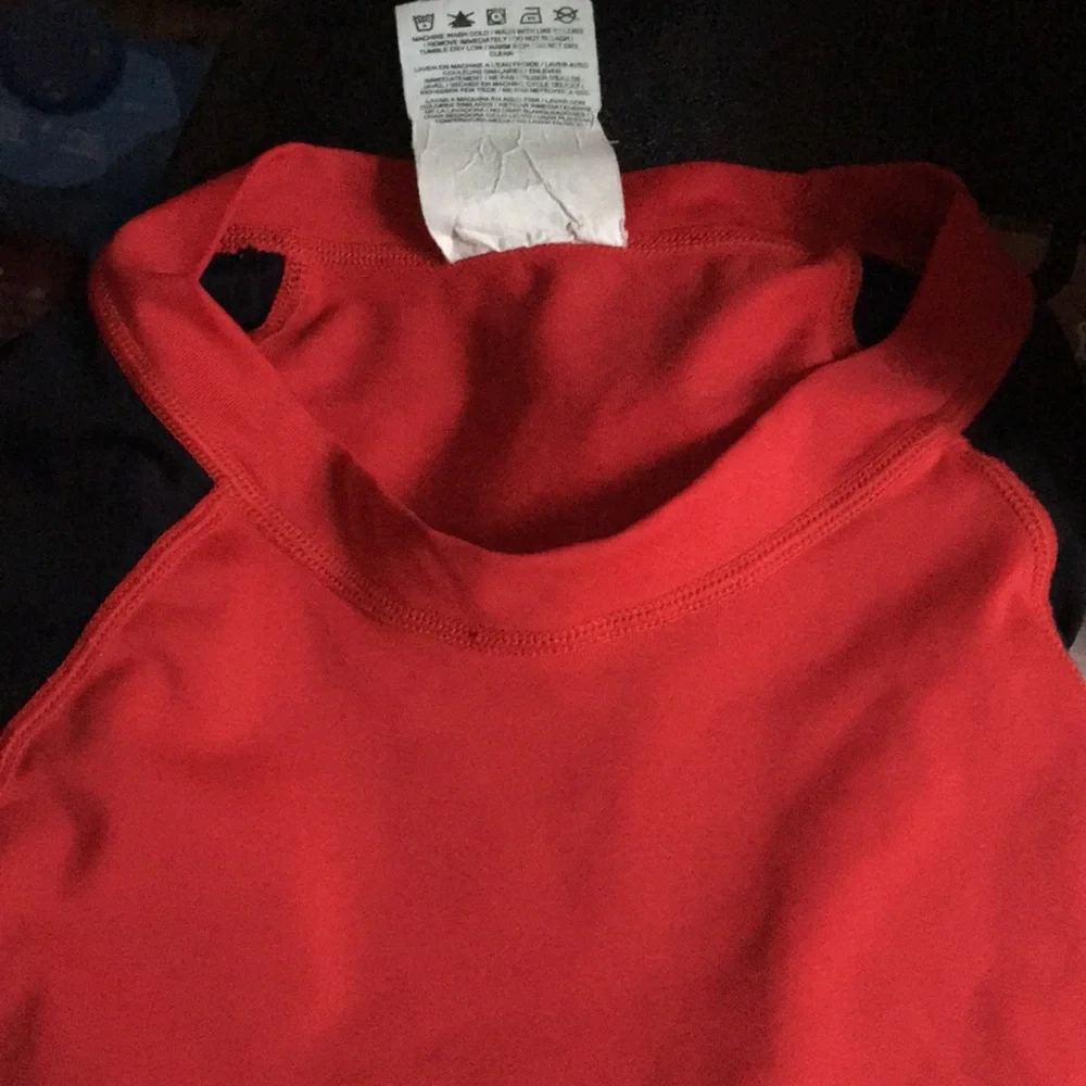 Hurley Rashguard Dark Red/Black Men’s Large EUC